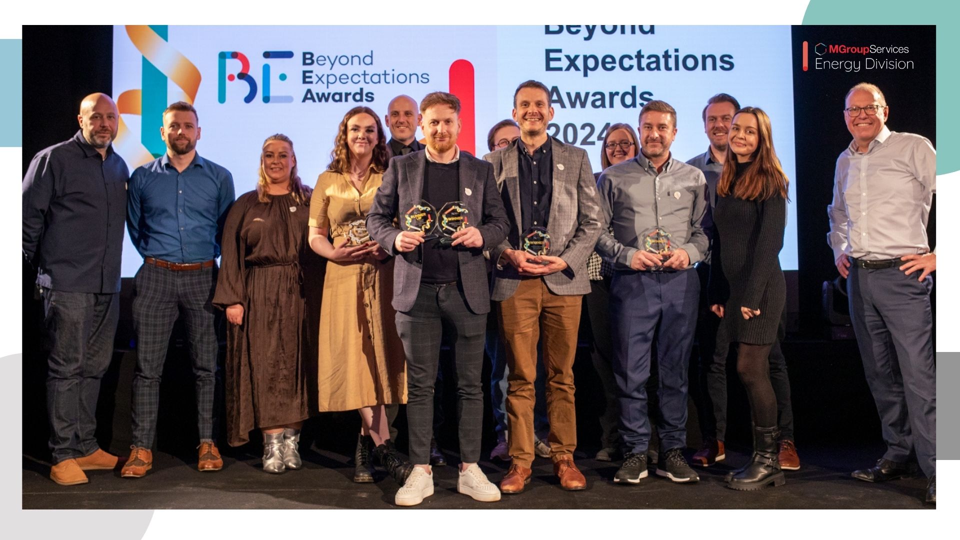 A showcase of success for M Group Services people at the Beyond Expectations Awards 