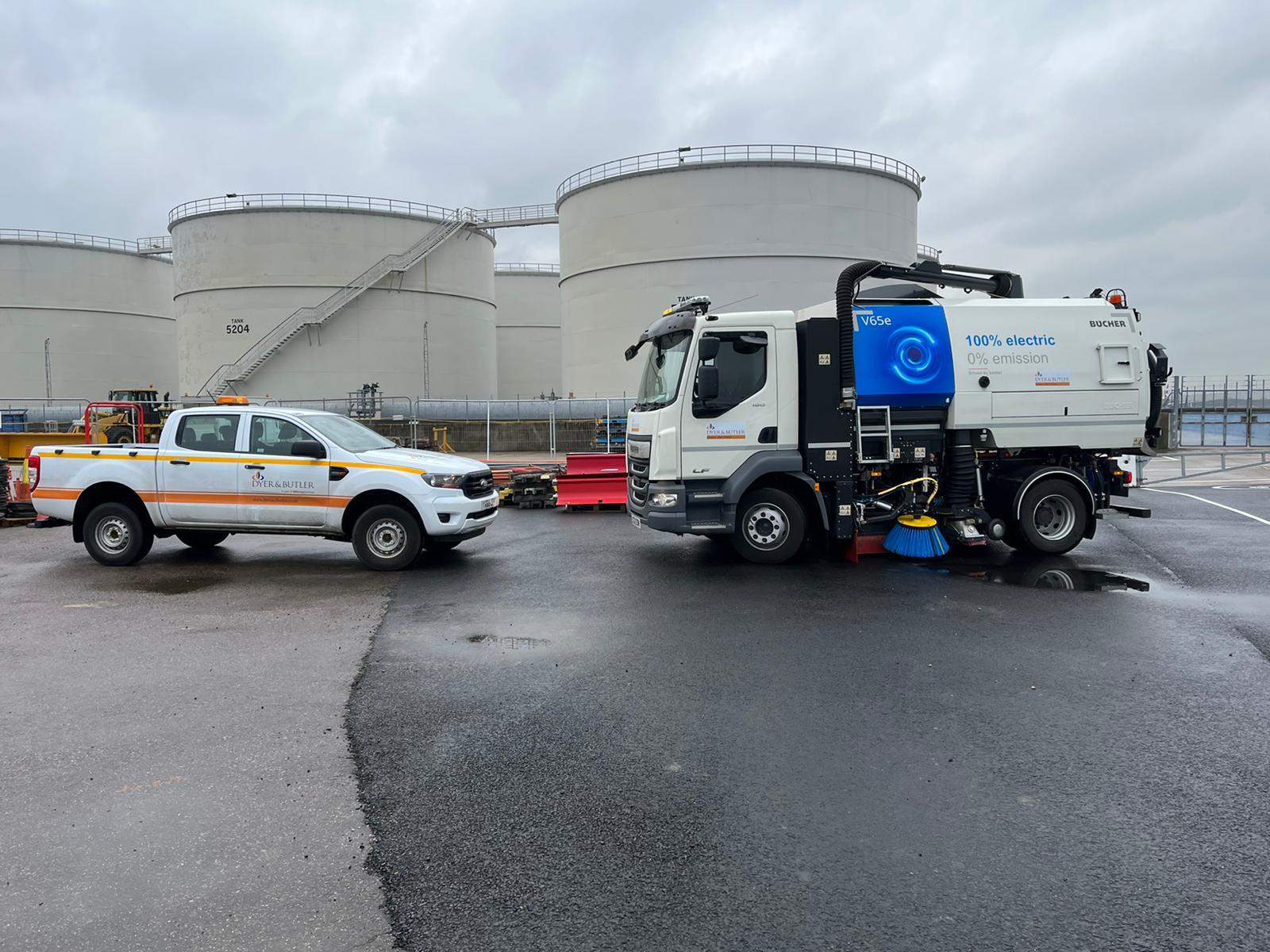 First all-electric road sweeper trial at Heathrow cuts carbon and costs